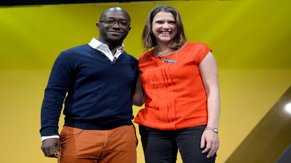 Lib Dem leader Jo Swinson and Sam Gyimah